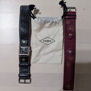 Fossil Leather Watchbands and Face